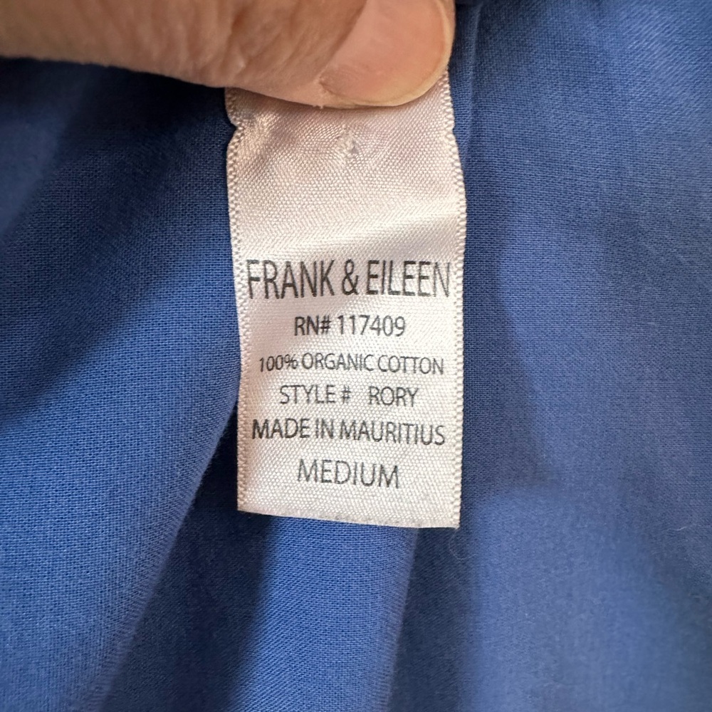 Frank & Eileen Cobalt Blue Button-Front Maxi Shirt Dress - Picture 7 of 8